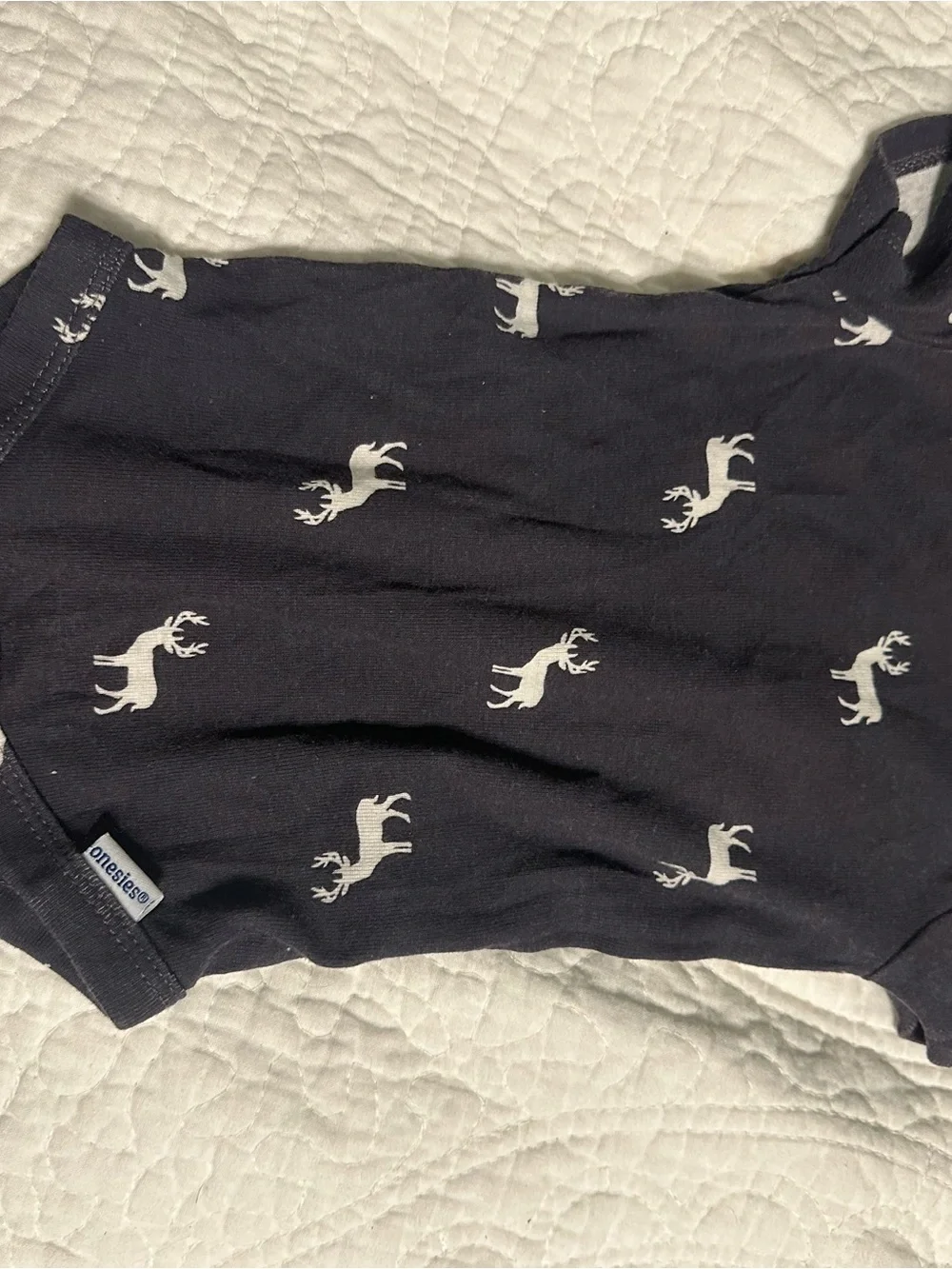 0288 Gerber Gray and Navy Baby One-Piece Bodysuits with Dino Accent set of 4